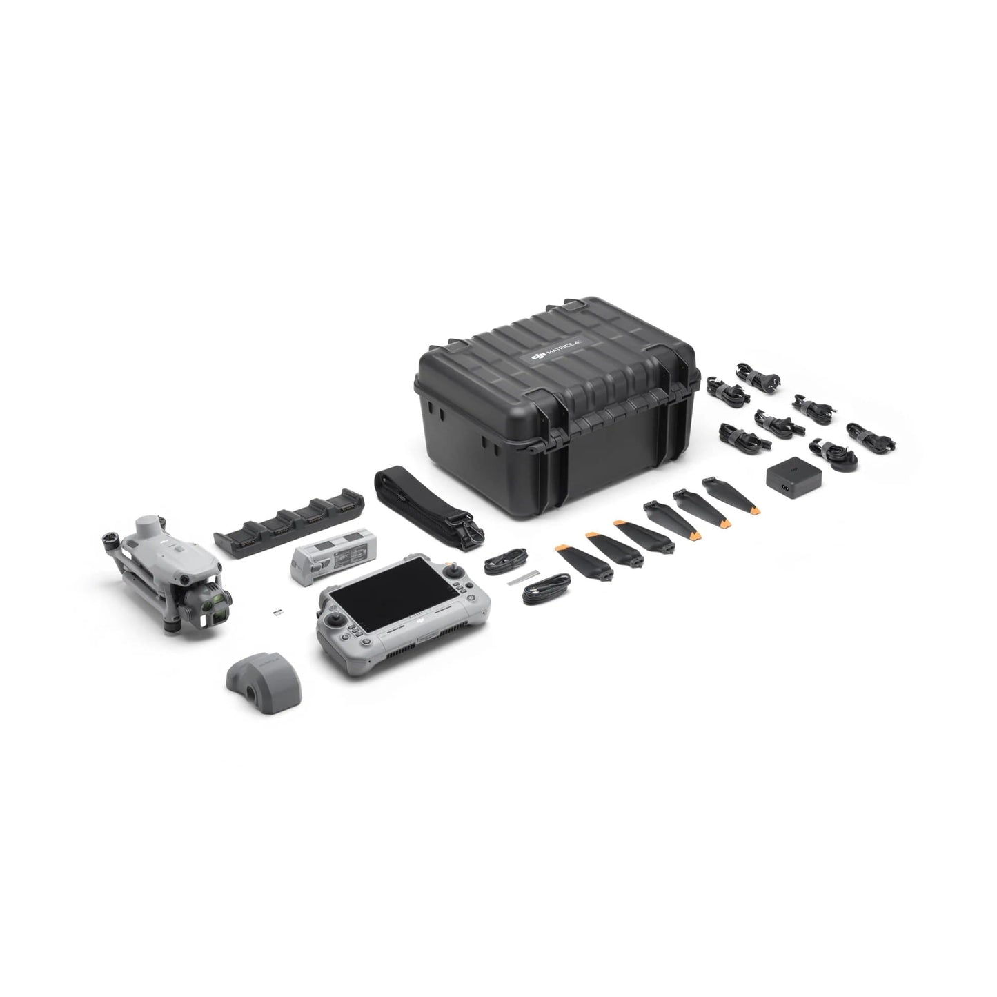 DJI Matrice 4E compact enterprise drone folded for transport