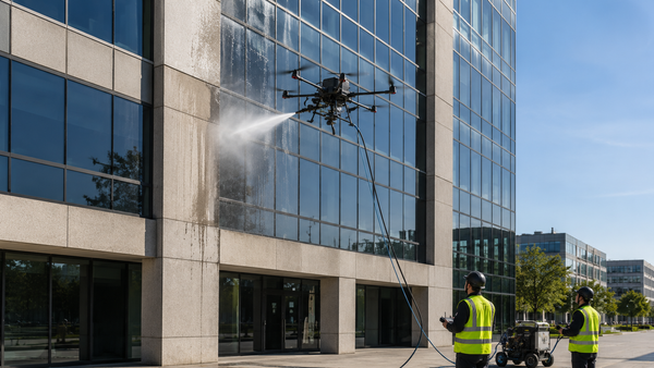 Drone Facade Cleaning in 2026: How the ABZ Innovation C10 Cleans Buildings Without Scaffolding
