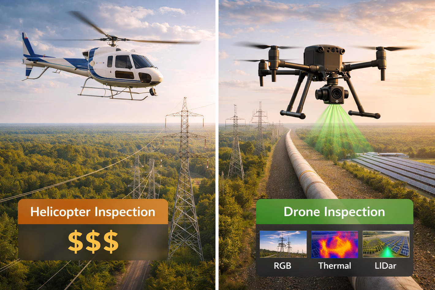 Drone vs Helicopter Inspections: Which Is More Cost-Effective in the USA?
