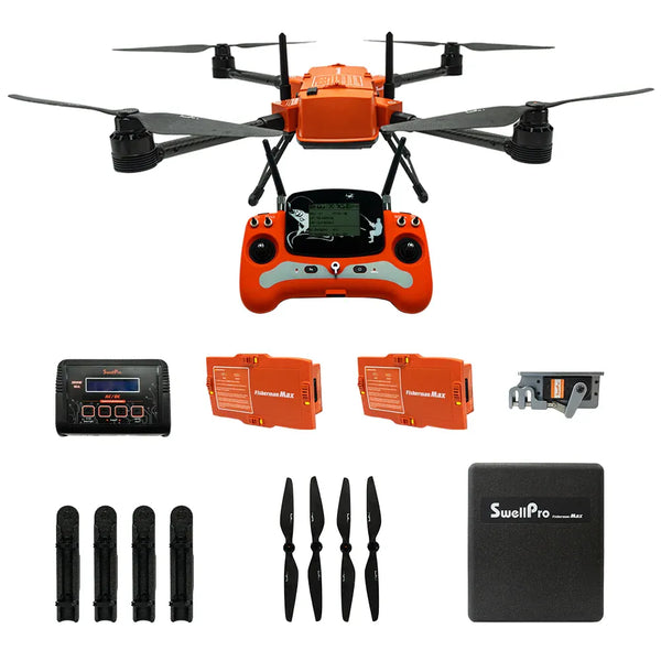 SwellPro Fisherman MAX FD2 heavy-lift fishing drone for shark and big-game bait drops