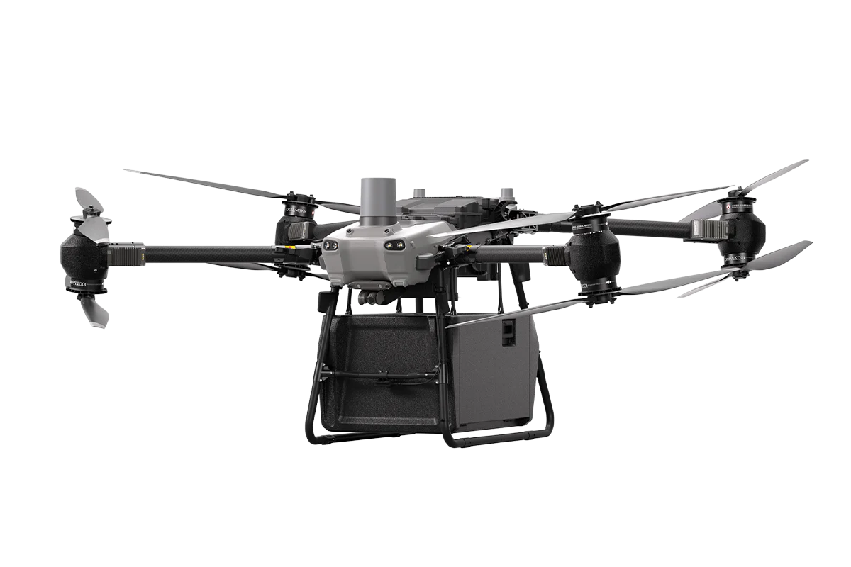 DJI FlyCart 30 heavy-lift cargo drone with cargo case