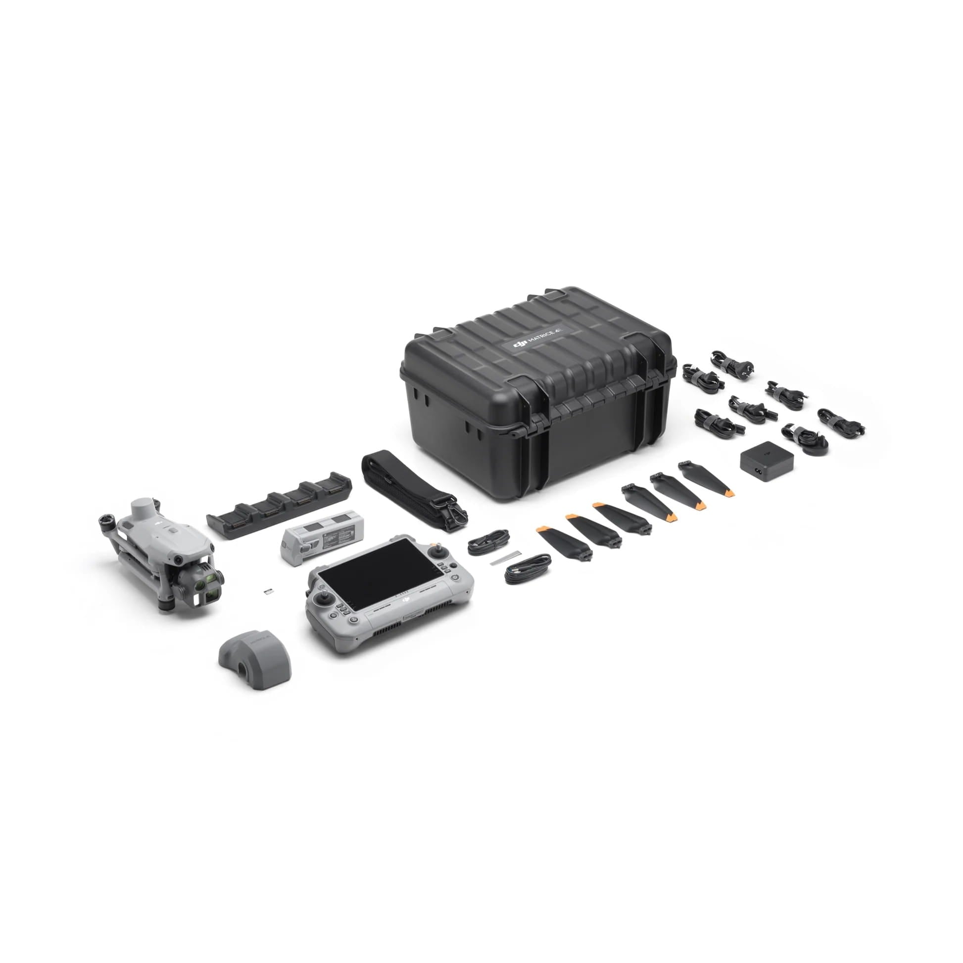 DJI Matrice 4E compact enterprise drone folded for transport