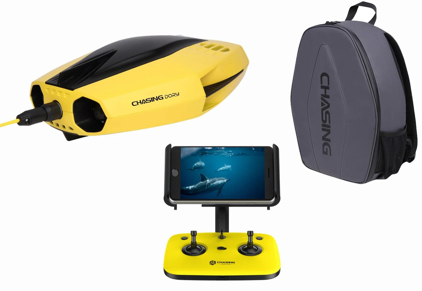 CHASING DORY Underwater Drone – Palm-Sized 1080 FHD ROV