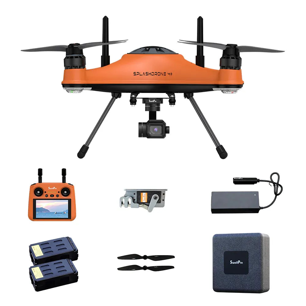 SwellPro SplashDrone 4 Plus waterproof fishing drone complete set with controller